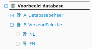 Voorbeeld van een selectiestructuur